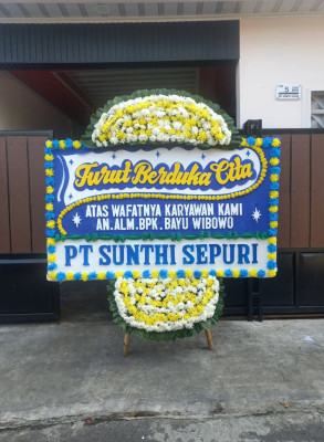 Papan Bunga Duka di Panyirapan